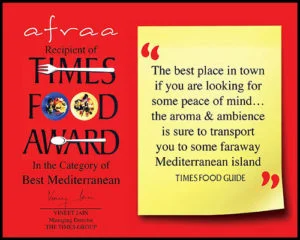 Best Mediterranean Cuisine Afraa