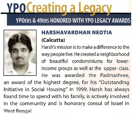 Legacy of Honour Award Harshavardhan Neotia