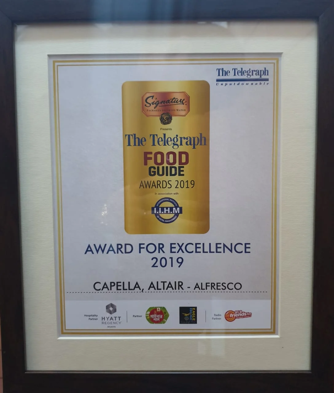 Best Alfresco Dining – Capella at AltAir