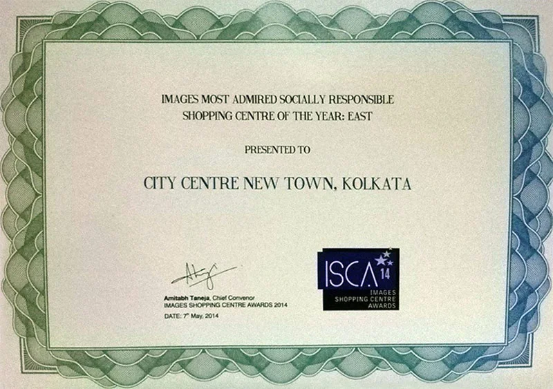 Most Admired Socially Responsible Shopping Centre (East) City Centre Newtown