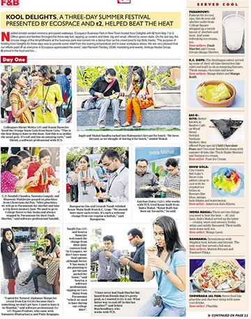 KOOL DELIGHTS, a three-day Summer Festival presented by Ecospace and t2, helped beat the heat