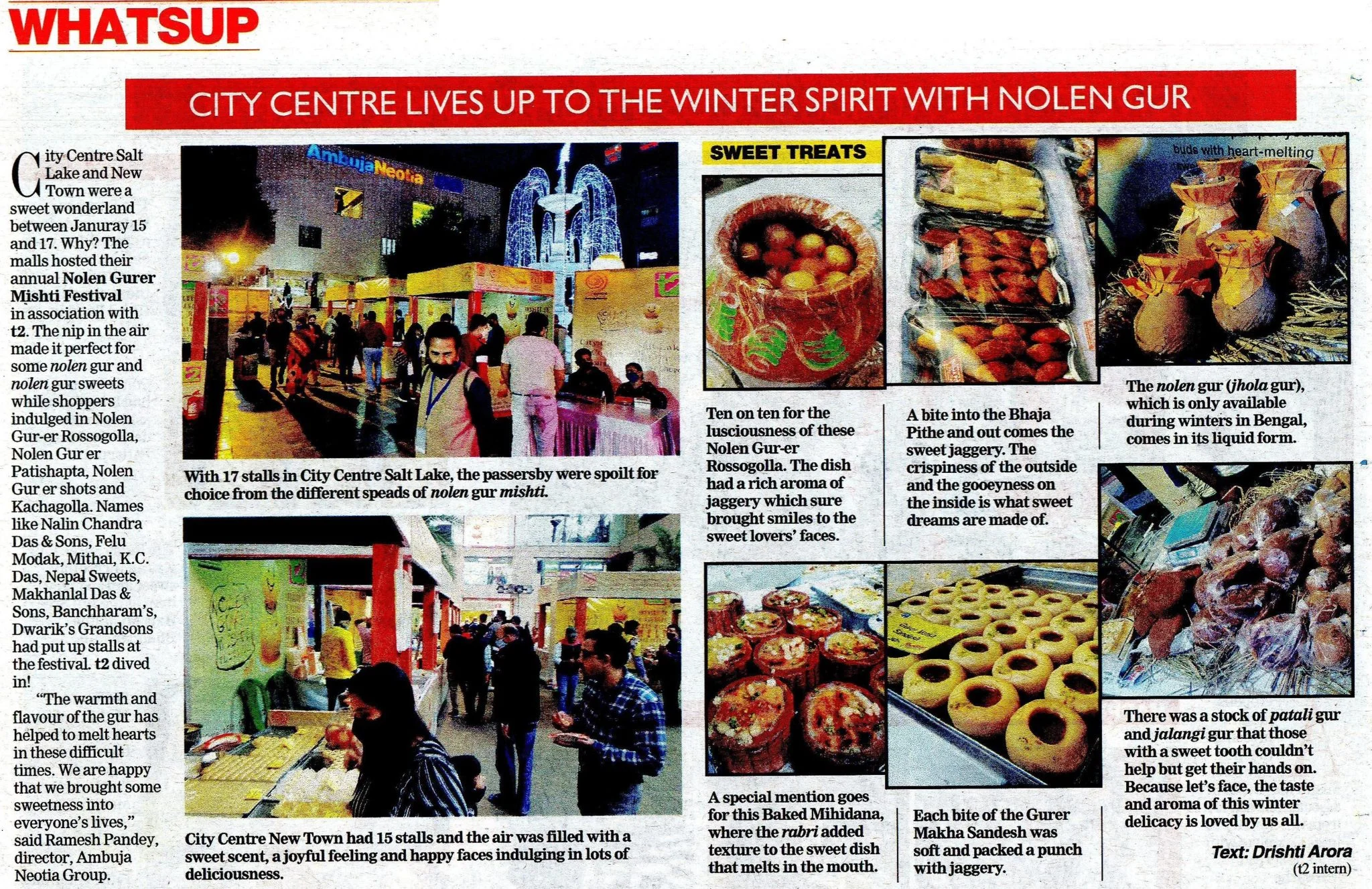 City Centre Lives up to the Winter Spirit with Nolen Gur – The Telegraph -T2