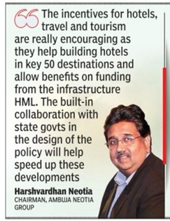 Mr Harshvardhan Neotia, chairman Ambuja Neotia Group, Budget Commentary - The Times of India