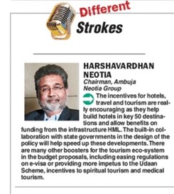 Mr Harshvardhan Neotia, chairman Ambuja Neotia Group, Budget Commentary - The Telegraph